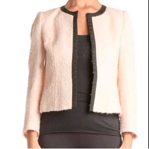 Ted Baker Kerisa Light Pink Cropped Boucle Jacket Size 0